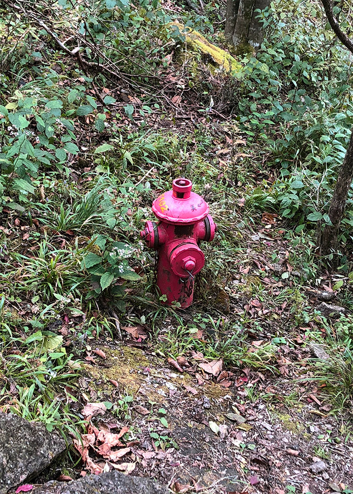 hydrant on hillside of Huangshan