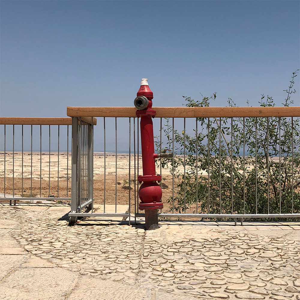 hydrant in front of sea level