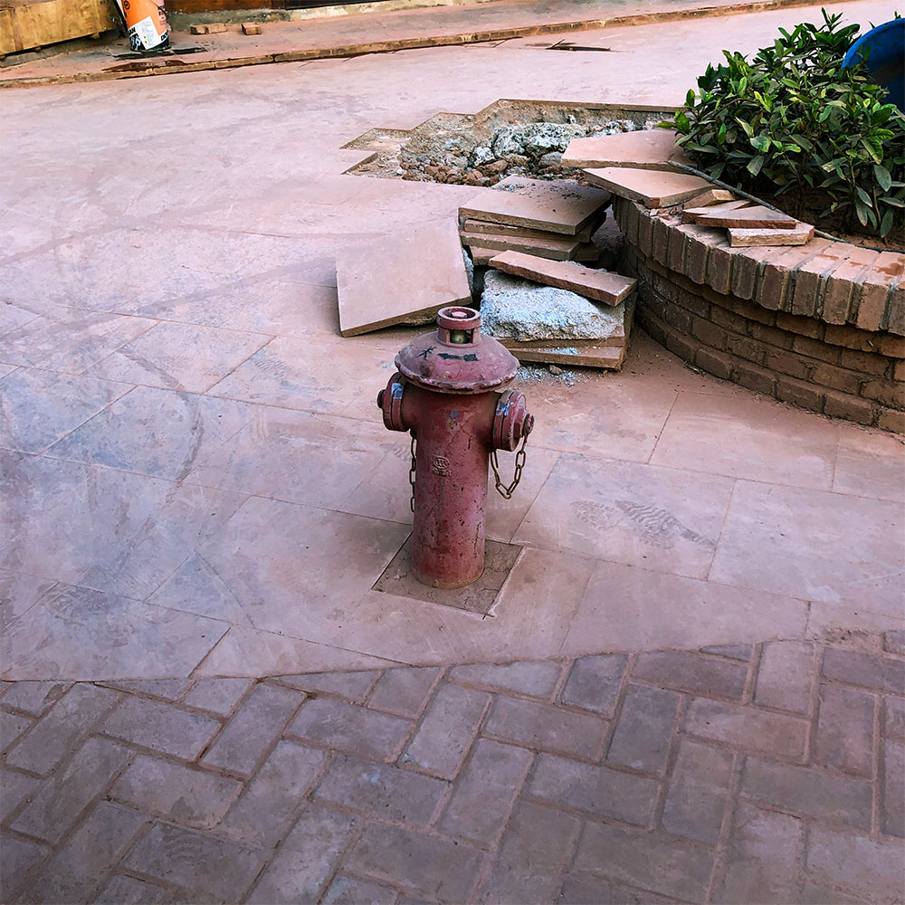 hydrant on hillside of Huangshan