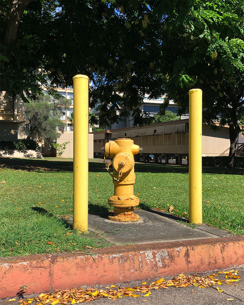 hydrant on island campus